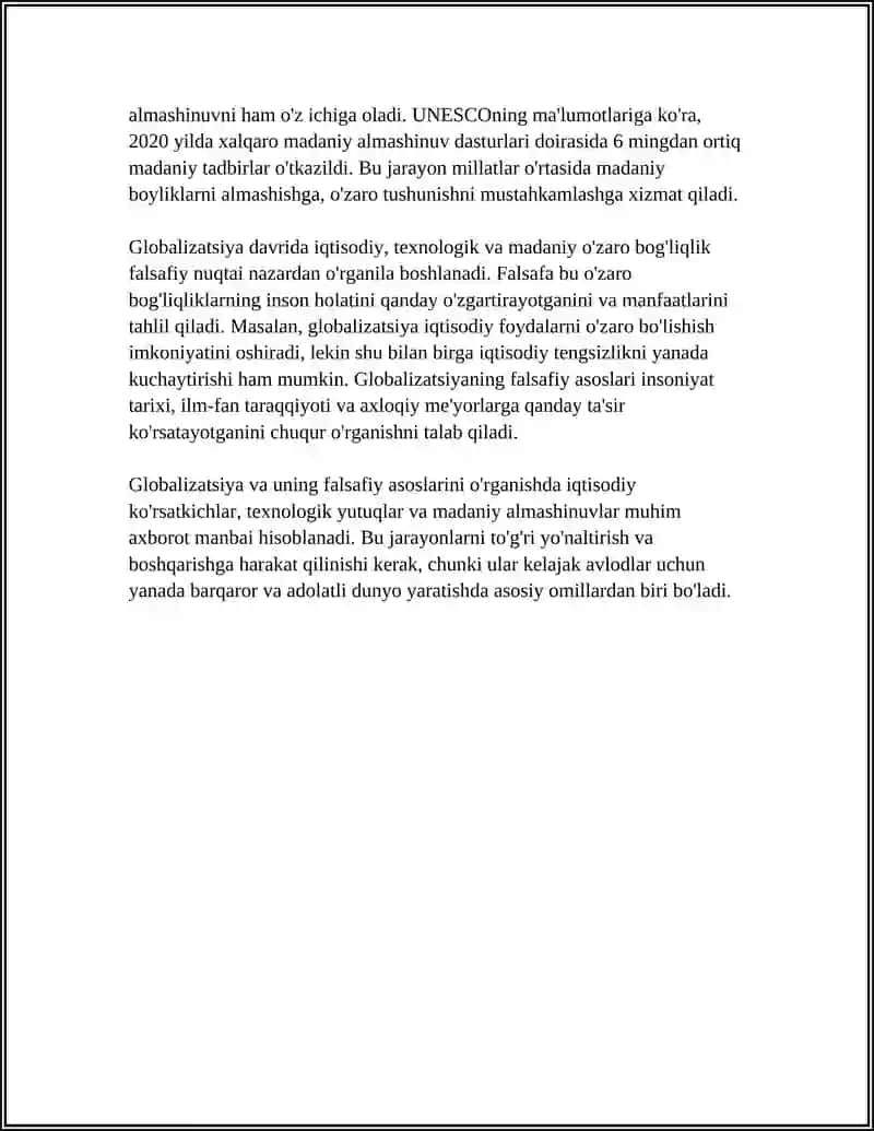 GLOBALIZATSIYA VA GLOBAL MUAMMOLARNING FALSAFIY JIXATLARI 4