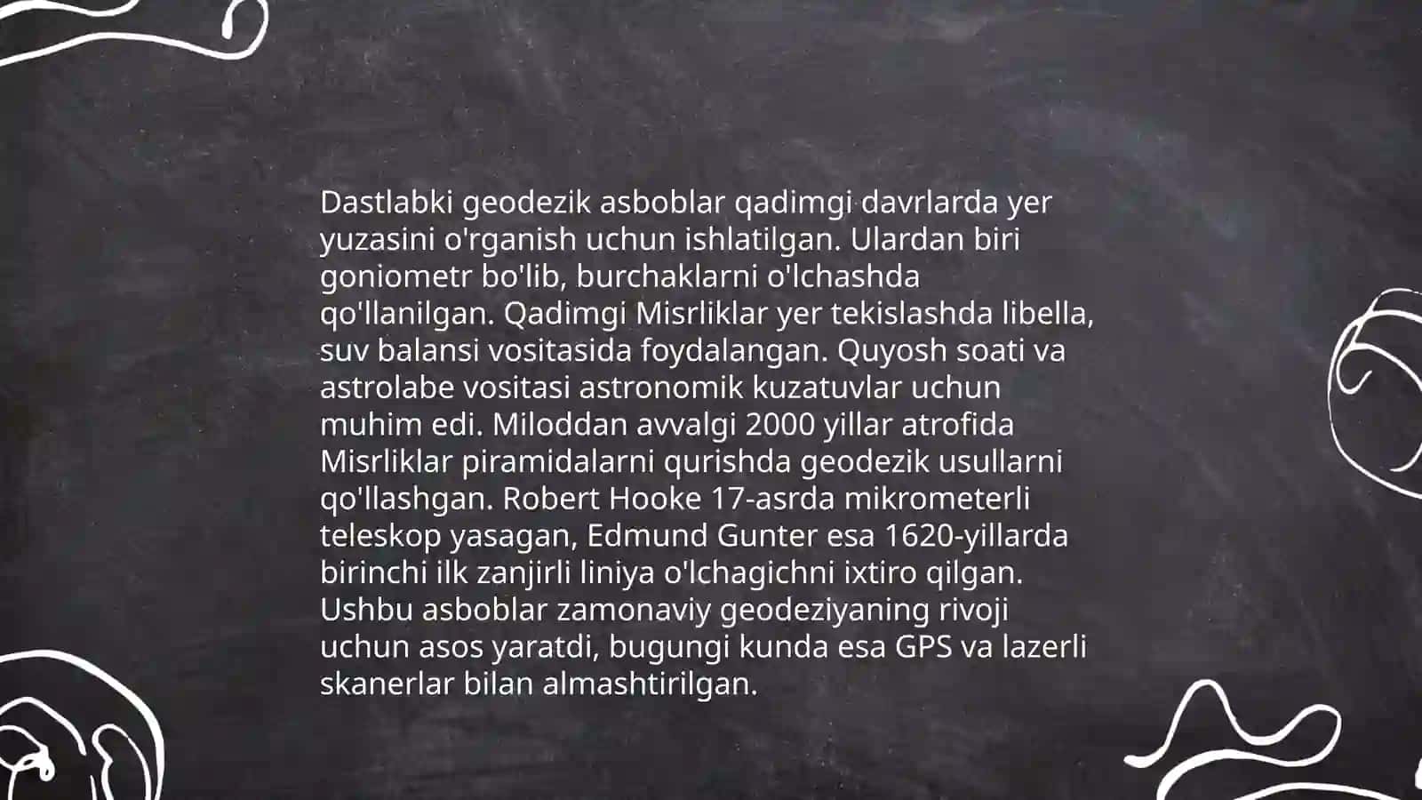Geodeziya fanining tarixi haqida 4