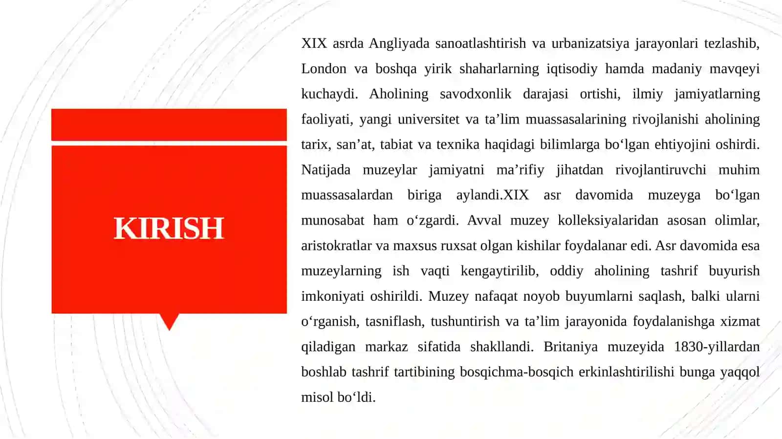 XIX ASRDA ANGLIYA MUZEYLARI TARAQQIYOTI 4