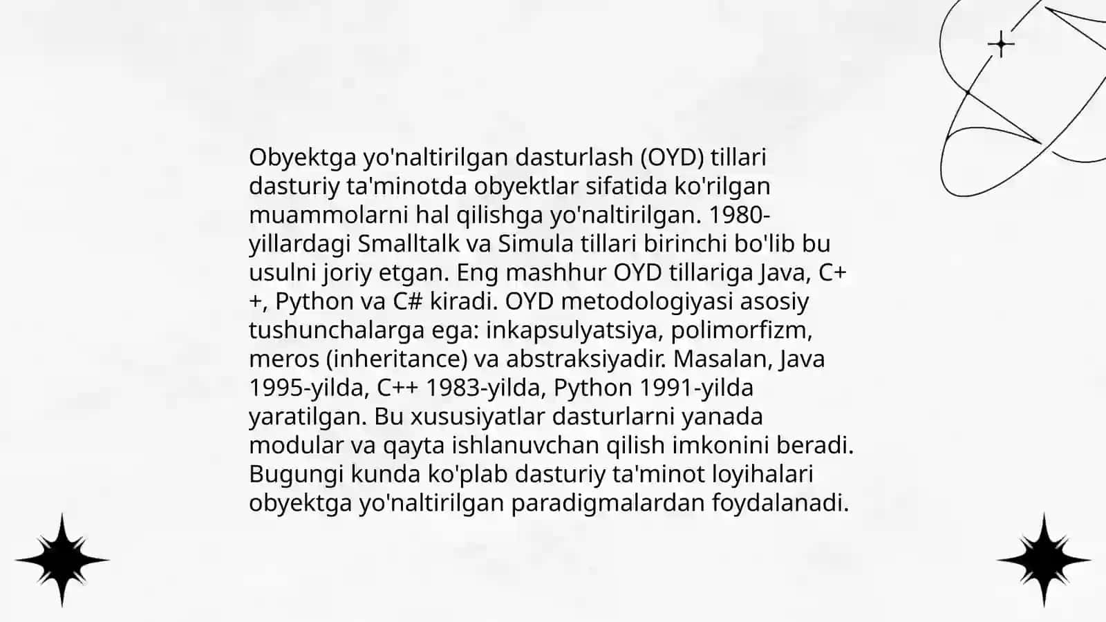 Zamonaviy dasturlash tillarining tahlili 4