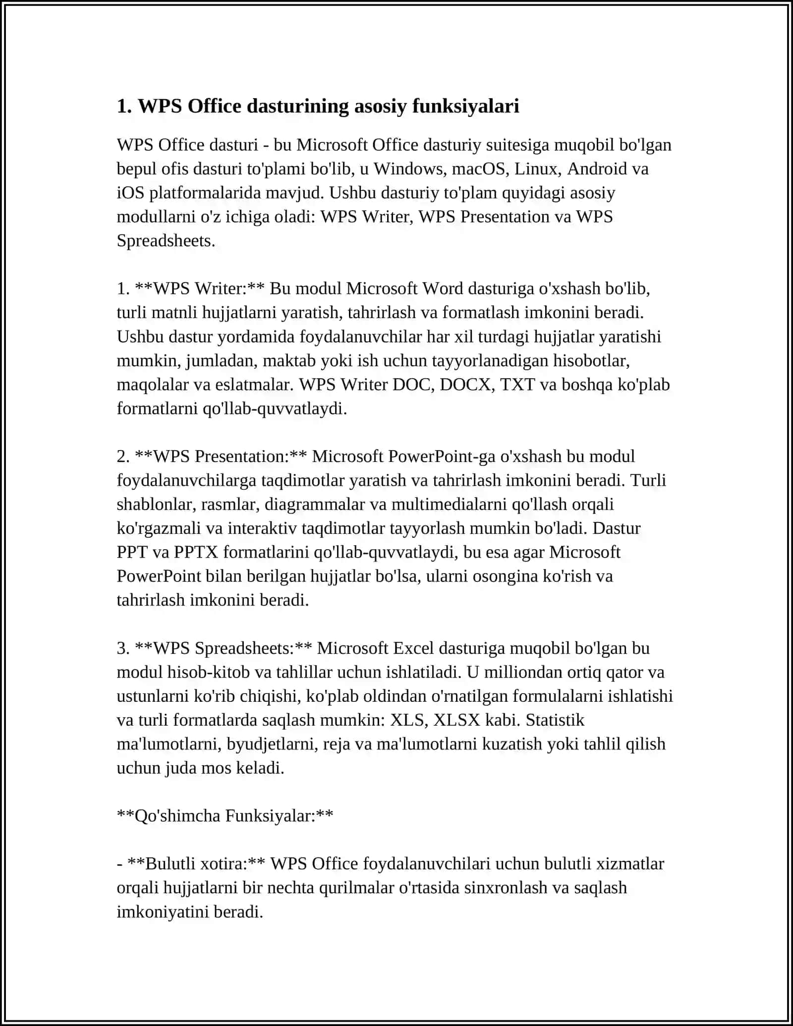 WPS OFFICE: COMPLETE OFFICE SUITE WITH PDF EDITOR 4