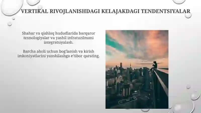 Shahar va qishloq hududlarni vertikal loyihalash 4