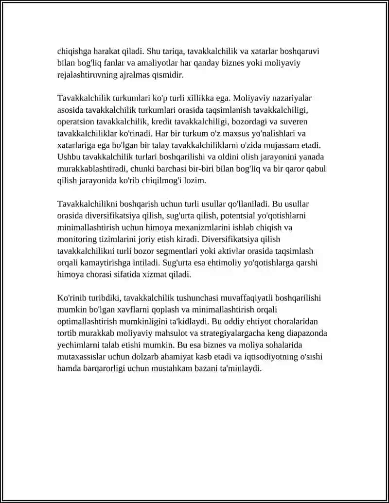TAVAKKALCHILIK VA XAVF-XATARNING AHAMIYATI 4