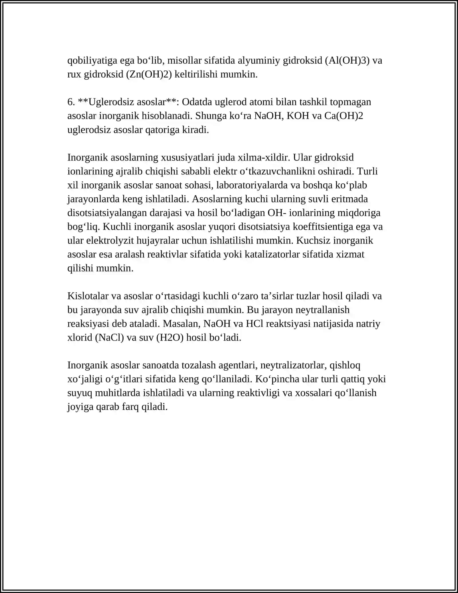 ASOSLARNING TURLARI, NOMENKLATURASI VA STRUKTURALARINI IFODALASH 4