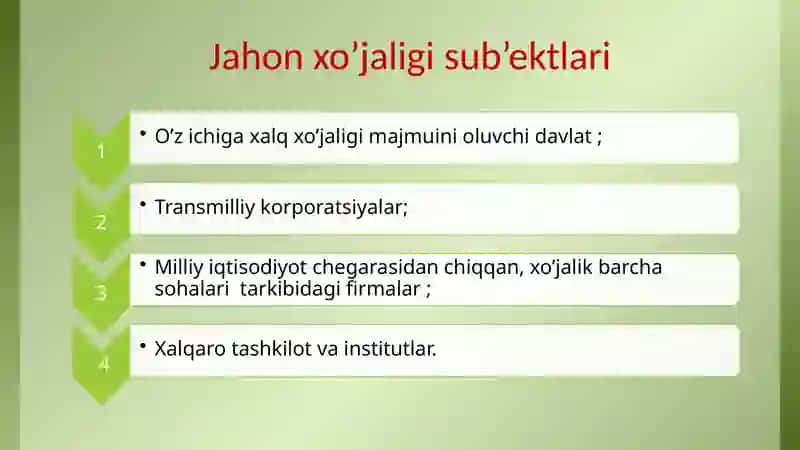 JAHON XO’JALIGI VA UNING EVULYUTSIYASI 4