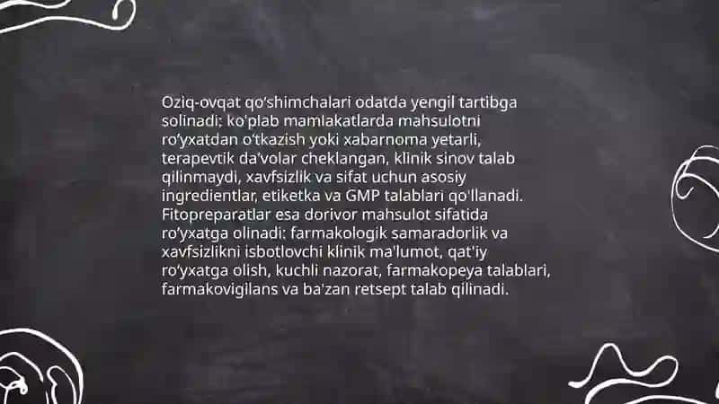 Oziq-ovqat qo'shim chalari va fitopreparatlar 4