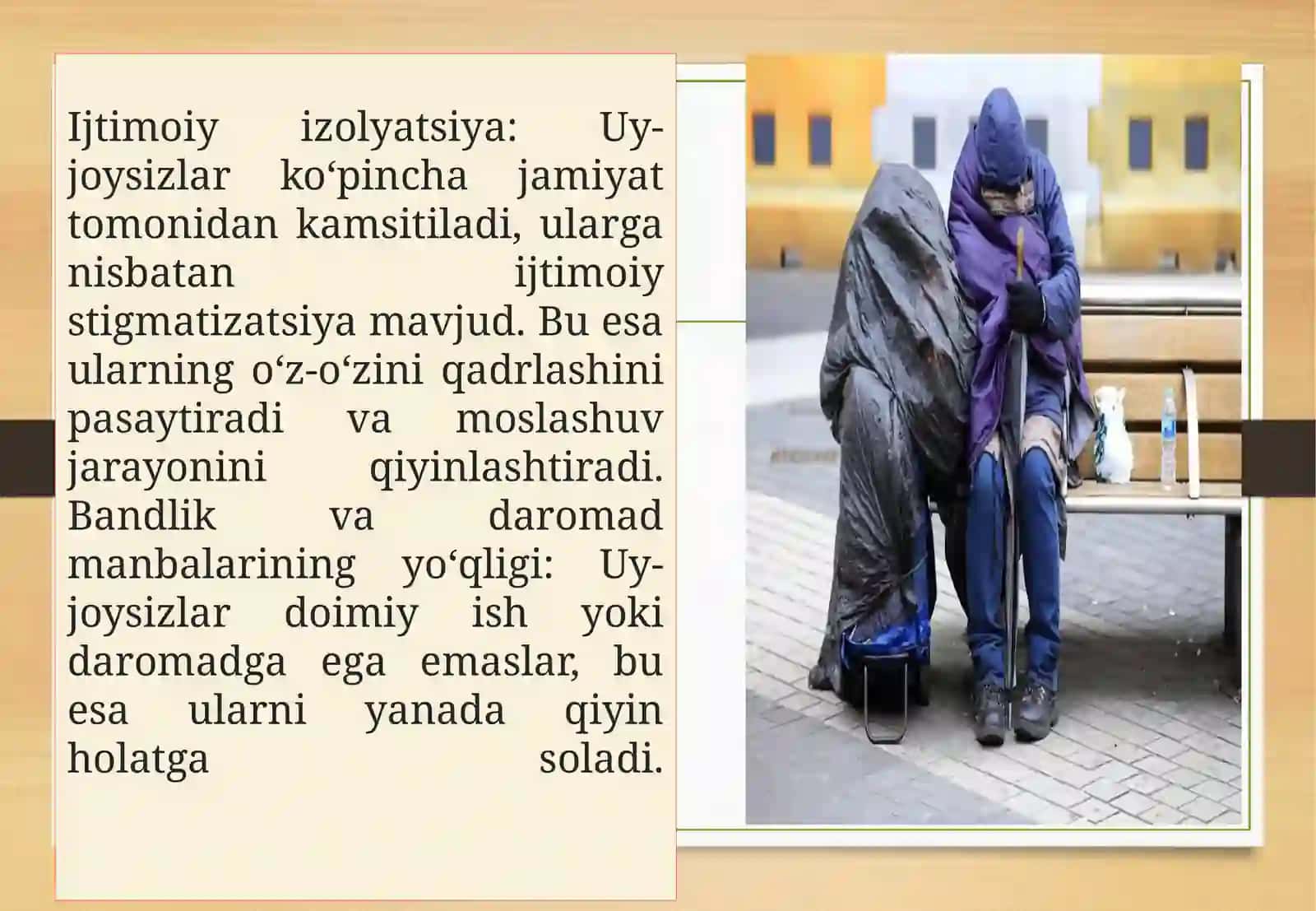 Aniqyashash joyi bo'lmagan shaxslar bilan ijtimoiy ish 4