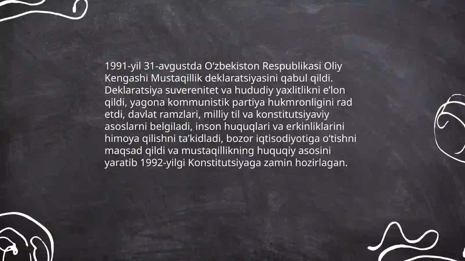MUSTAQIL O‘ZBEKISTON RESPUBLIKASI TASHKIL TOPISHINING VA UNING TARIXIY AHAMIYATI 4