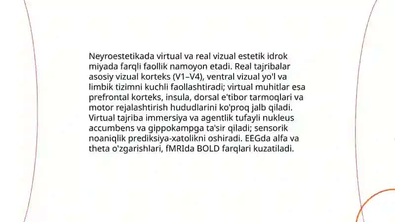 Olamni virtual va vizual estetik idrok etishning farqlari 4