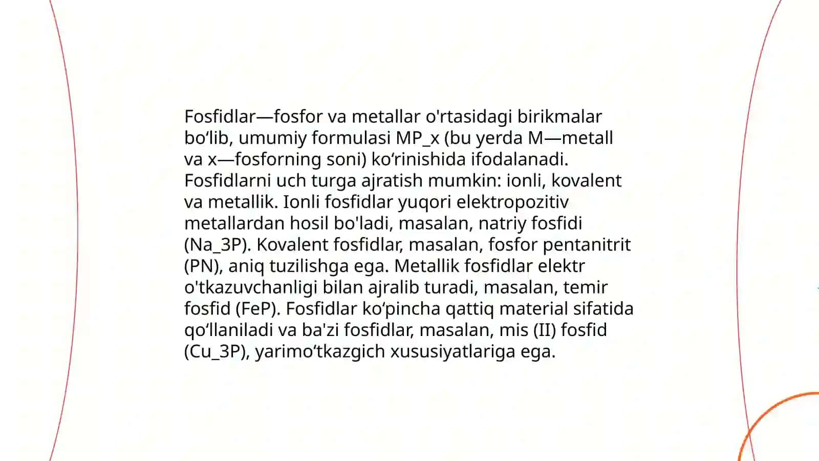 Fosfidlarning gidrolizi 4