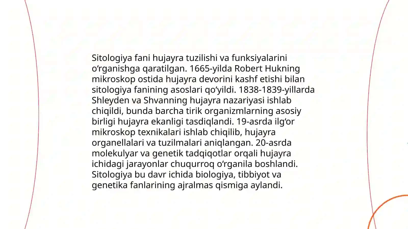 Sitologiya fanining yuzaga kelish tarixi.Sitalogik metodlar 4