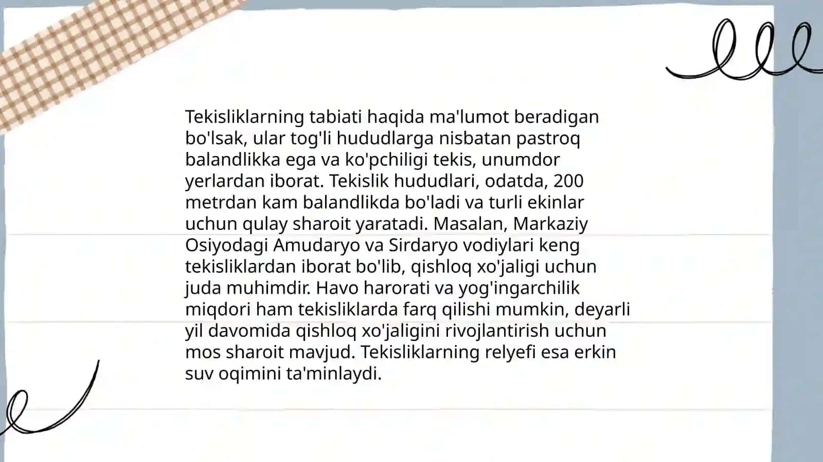 O’zbekistonning tekislanish yuzasi 4