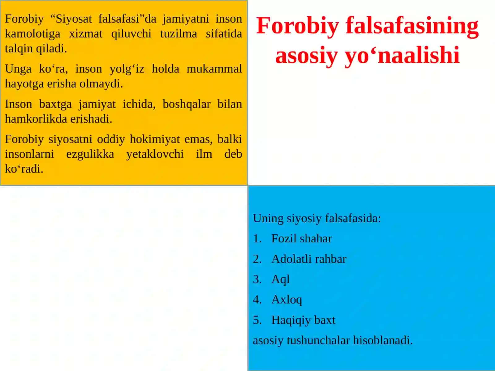 Abu Nasr Forobiy va G‘azzoliyning falsafai ilmiga oid qarashlari 4