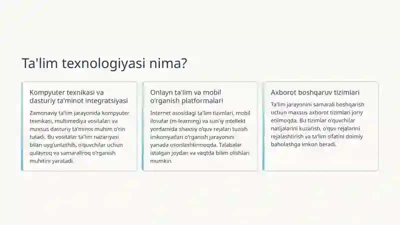 Ishlab chiqarish va ta'limda texnologiyalar 4