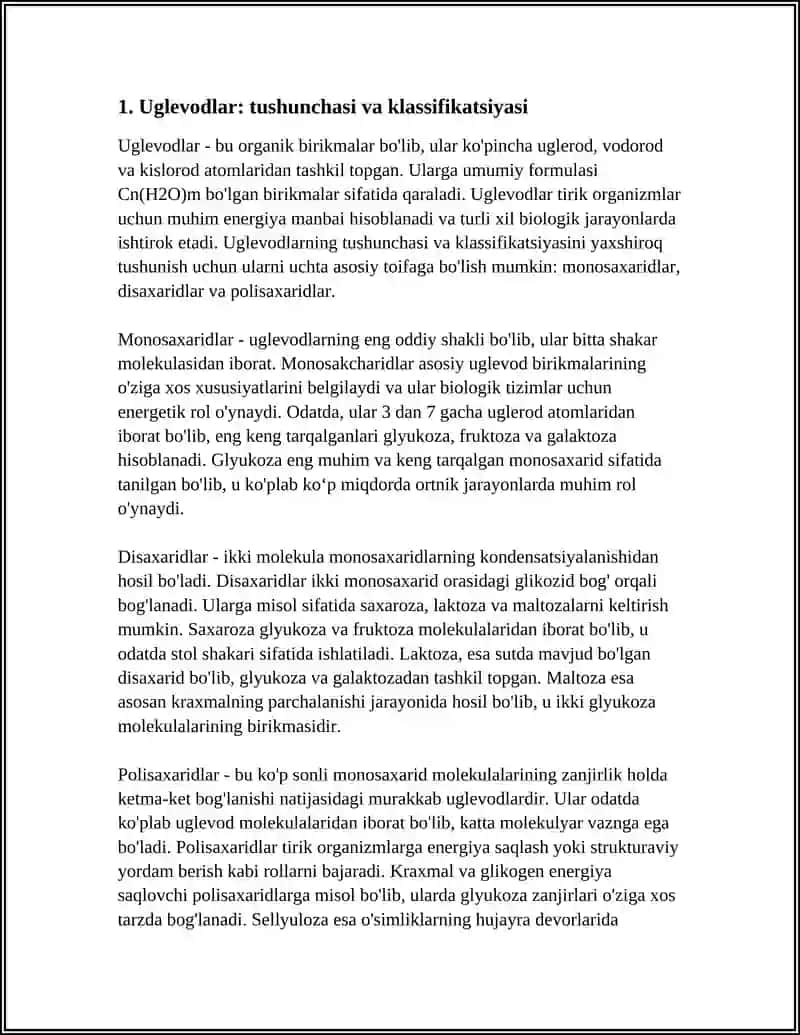 UGLEVODLAR MONOSAXARID DISAXARID POLISAXARID LARNING TUZILISHI VA XOSSALARI 4