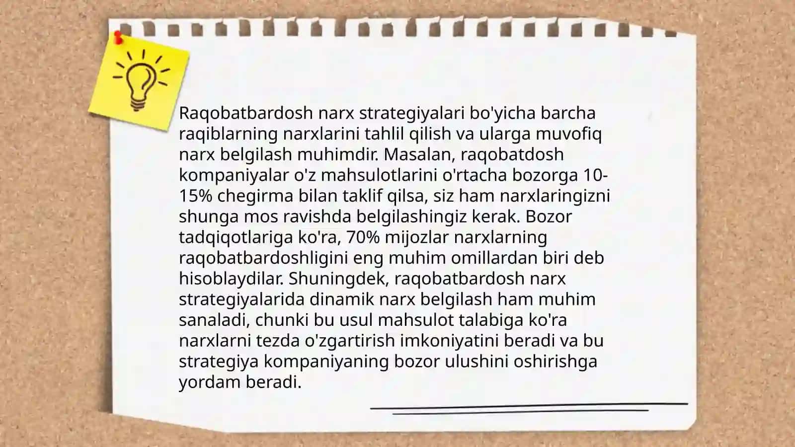Turizmda narxni shakllantirish 4