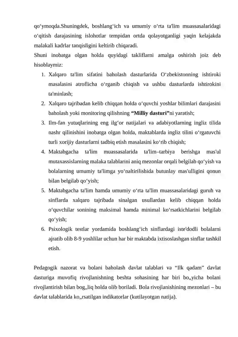 MAKTABGACHA TAʼLIM VA TARBIYANING DAVLAT STANDARTLARI 4