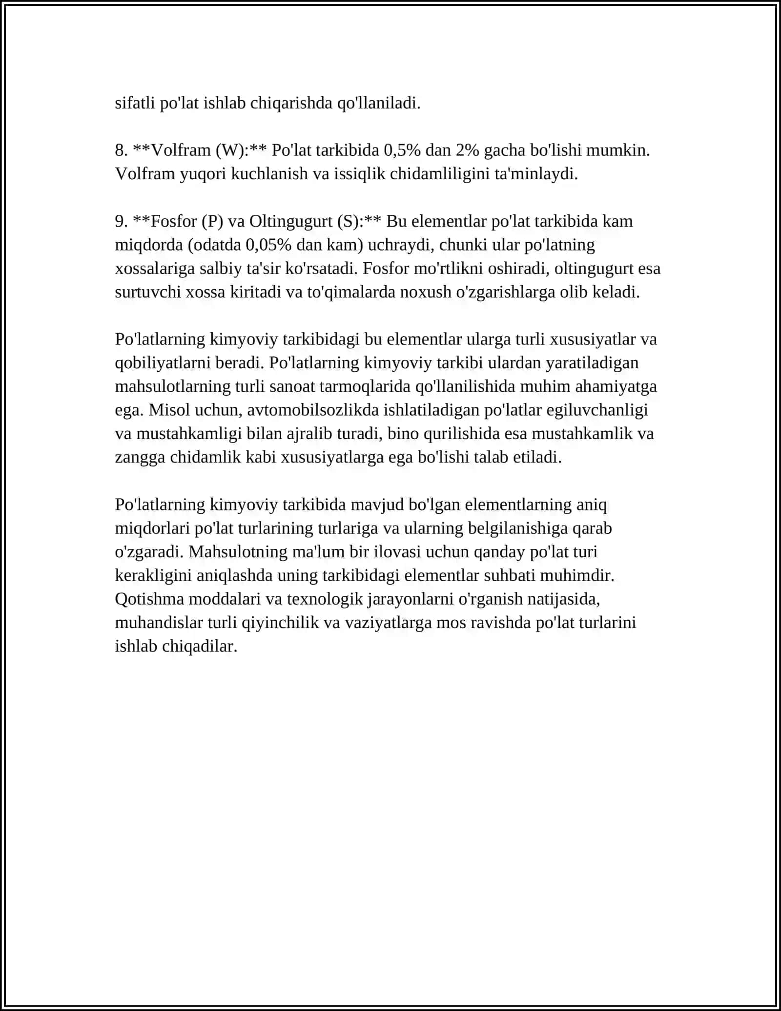 POLATLARGA XIMIYAVIY TERMIK ISHLASH 4