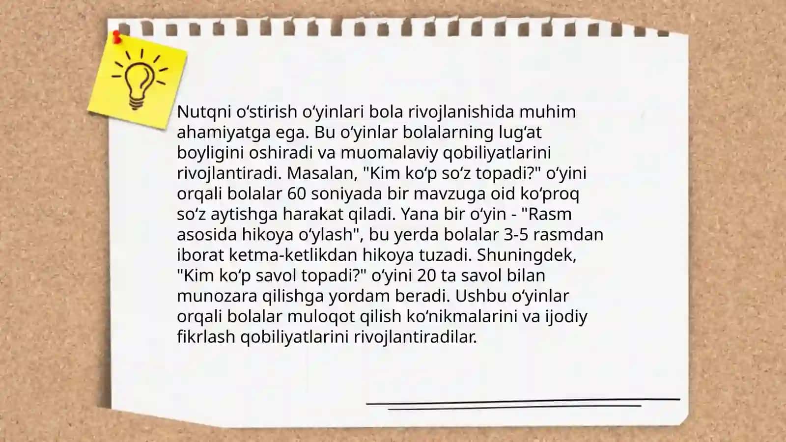 Bolalar nutqini o’rganish metodlari 4