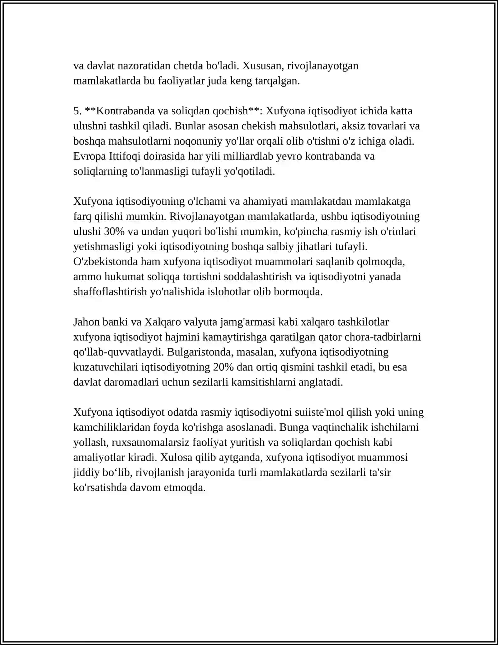 Xufyona Iqtisodiyot Tushunchasi va Tarkibi 4