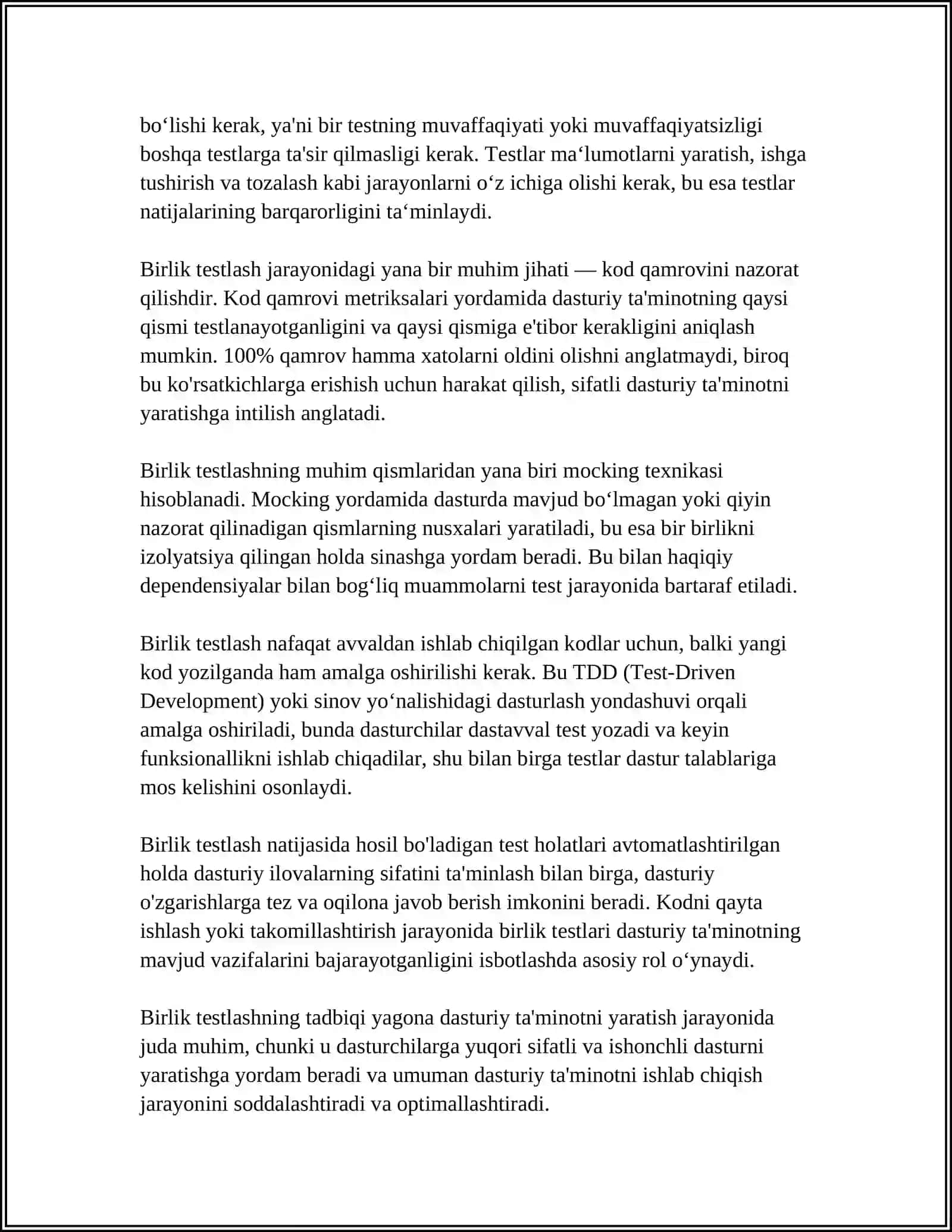 TESTLASH TURLARI (TYPES OF SOFTWARE TESTING) 4