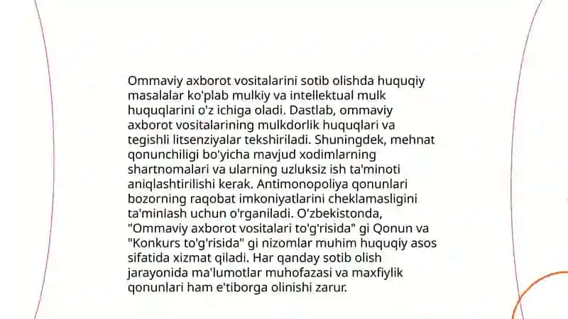 Ommaviy axborot vositalarini sotib olish tamoyillari 4
