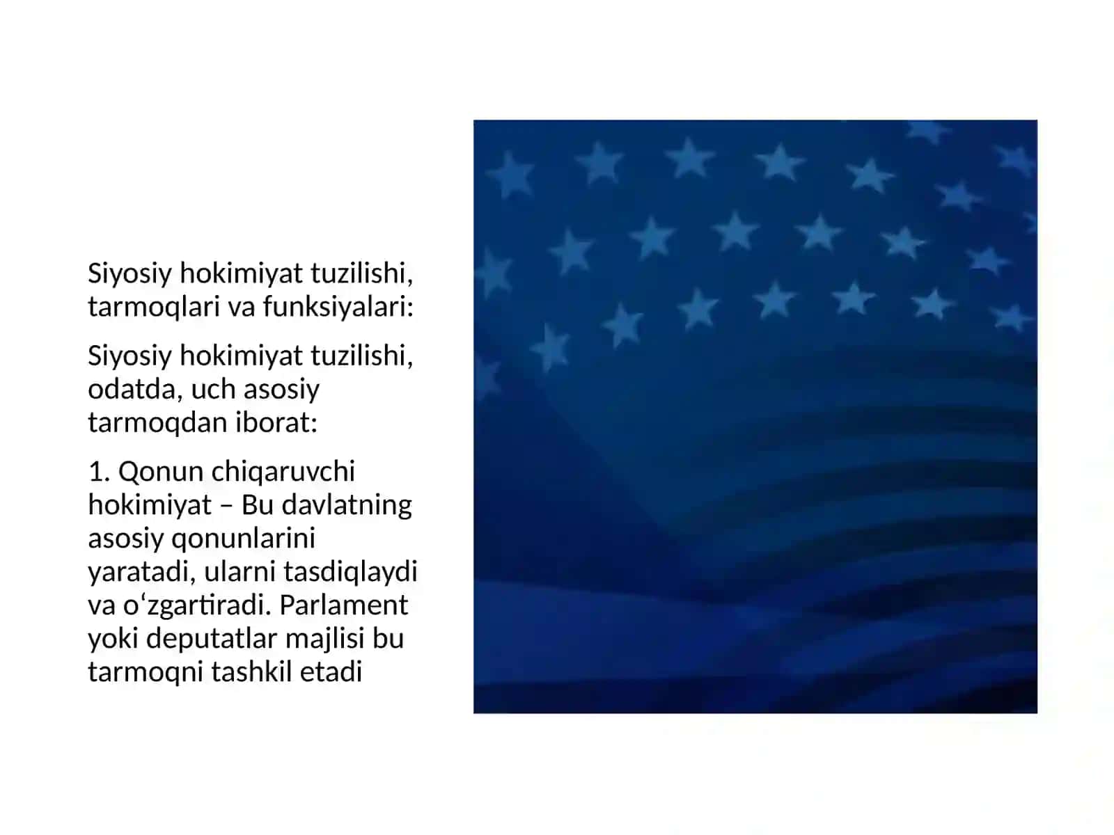 Siyosiy hokimiyat tuzilishi va uning amalga oshirish mexanizmlari 4