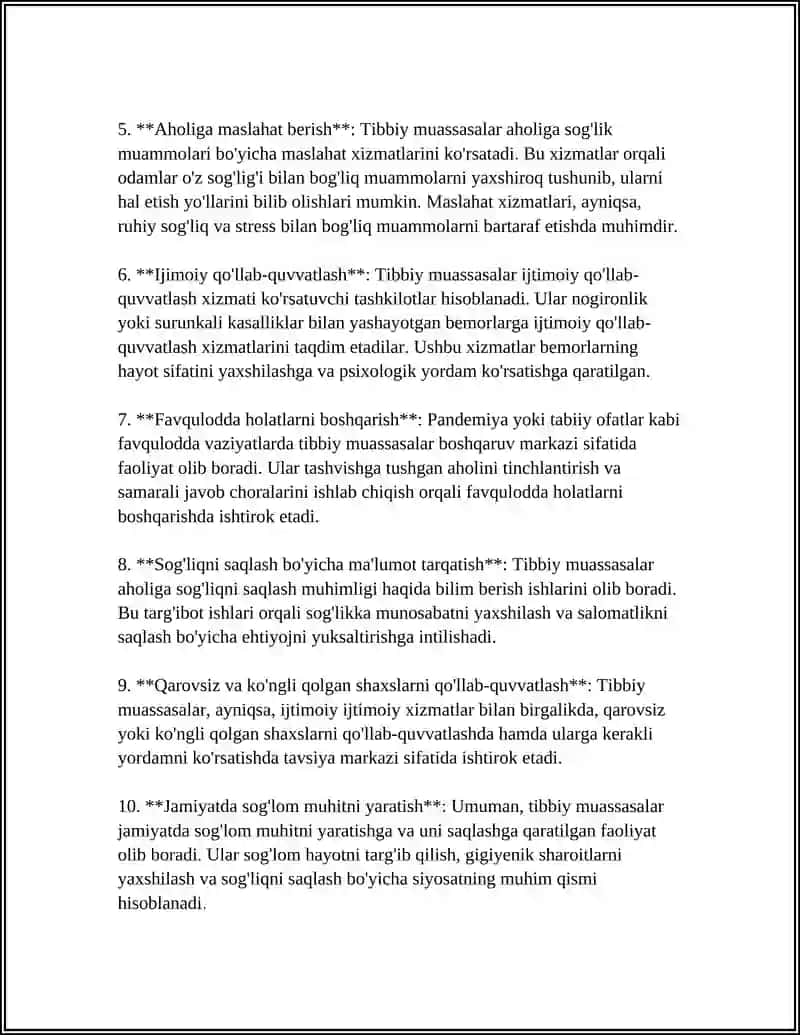 TIBBIY MUASSASALAR IJTIMOIY TASHKILOT SIFATIDA 4
