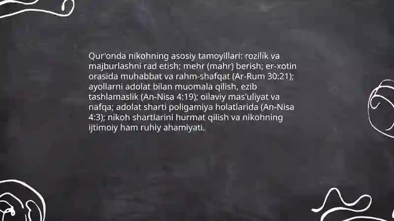 Qur'on islom dinida Oila va ayollarga munosabat 4