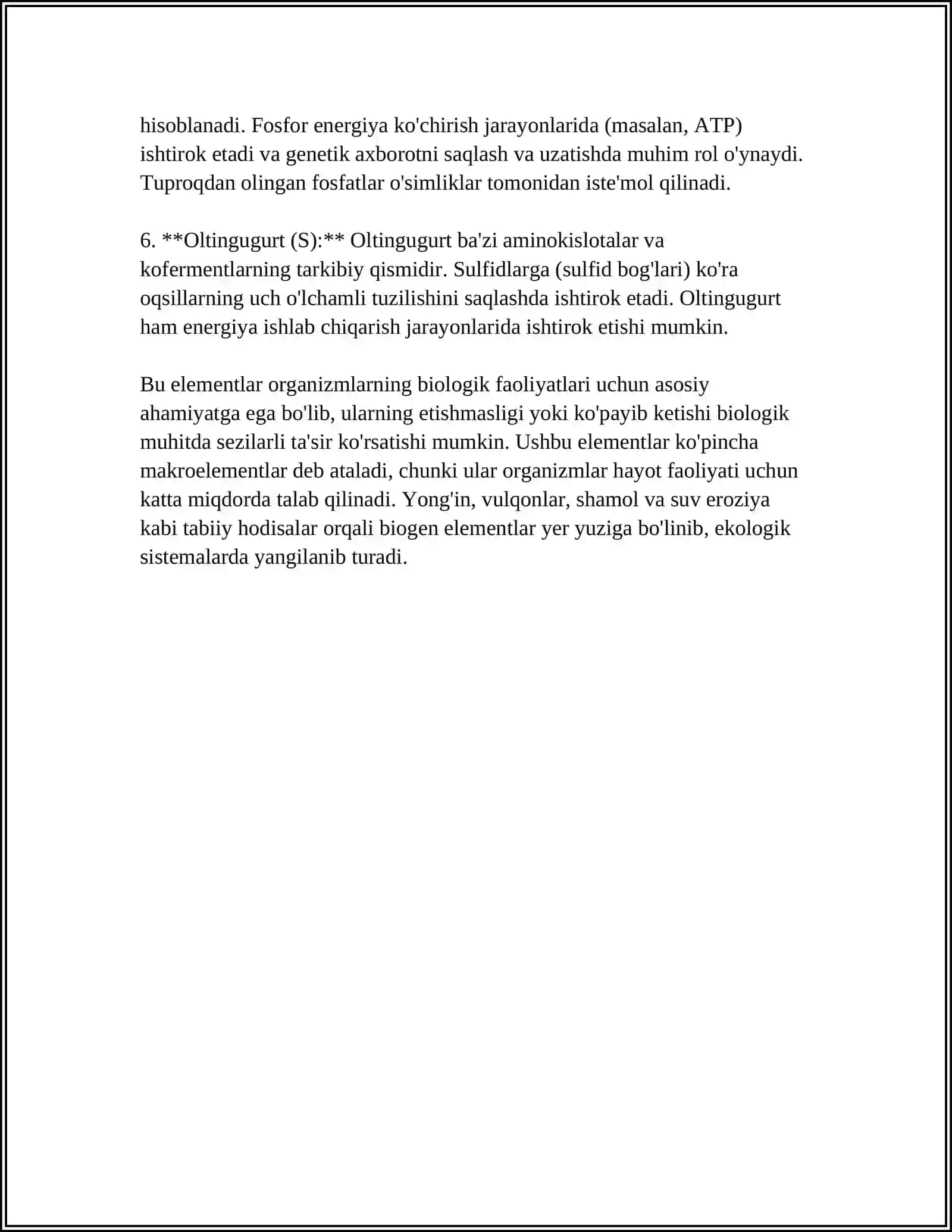 BIOGEN ELEMENTLAR VA ULARNING AHAMIYATI 4