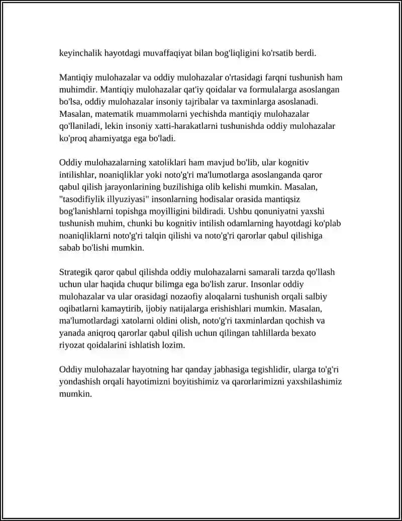 ODDIY VA MURAKKAB MULOHAZALAR VA ULARNING TURLARI 4