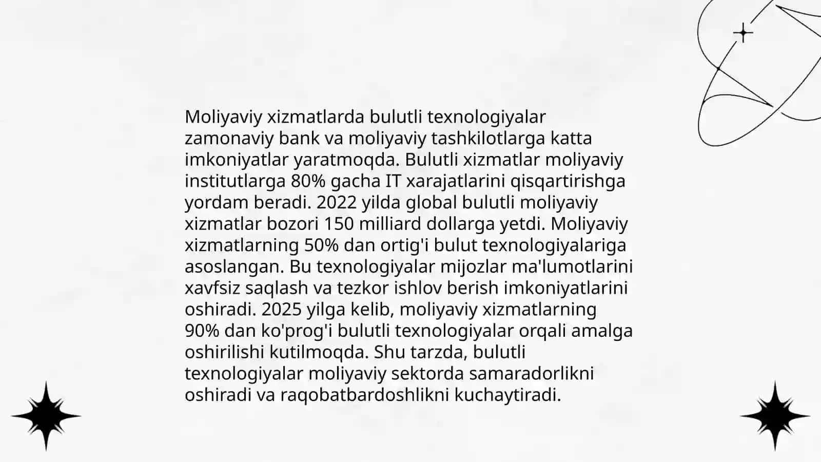 Iqtisodiyot sohalarda bulutli texnologiyalardan foydalanish xususiyatlari 4