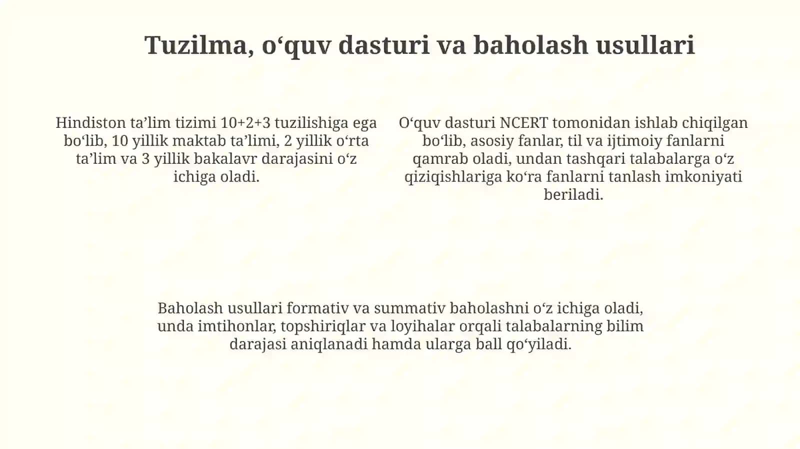 Hindiston ta‘lim tizimi va qiyosiy tahlili 4