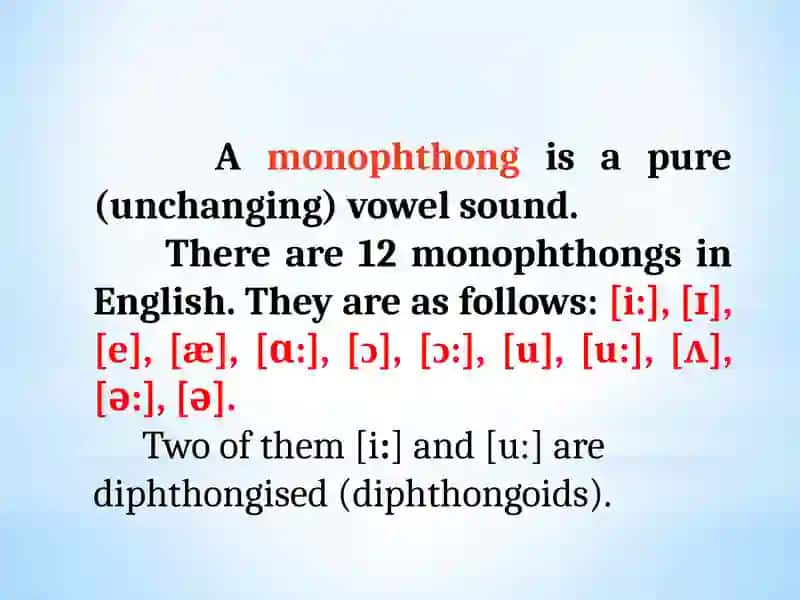 The Classification of English Vowel Phonemes 4