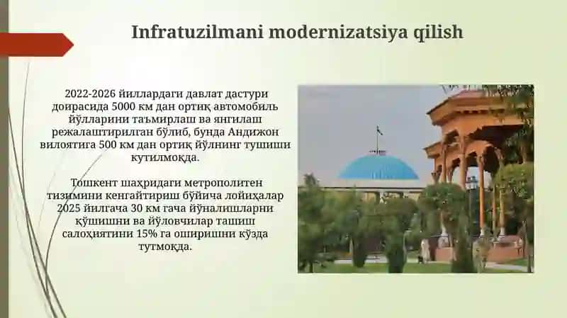 O'zbekiston iqtisodiyotida islohotlarni chuqurlashtirish bo'yicha rivojlanish strategiyasi 4