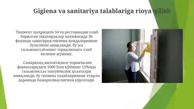 Salmonellezlar epidemiologiyasi, profilaktikasi 4