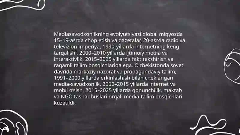 Mediasavodxonlik va axborot madaniyati evolyutsiyasi 4