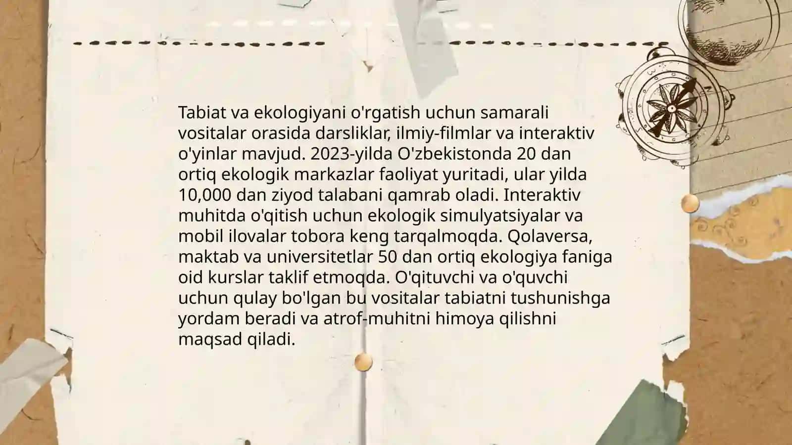 Tabiat bilan tanishtirishda usul va vositalarini muvofiqlashtirish 4