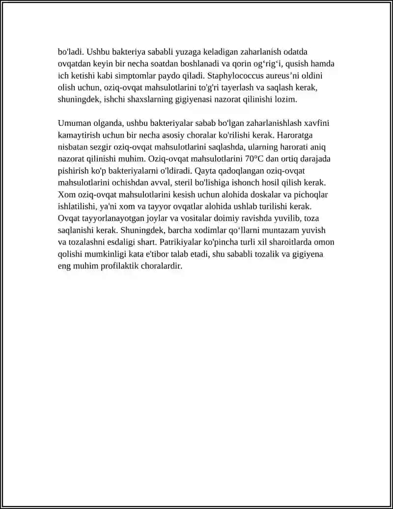 OVQATDAN ZAHARLANISHLAR VA ULARNING PROFILAKTIKASI 4