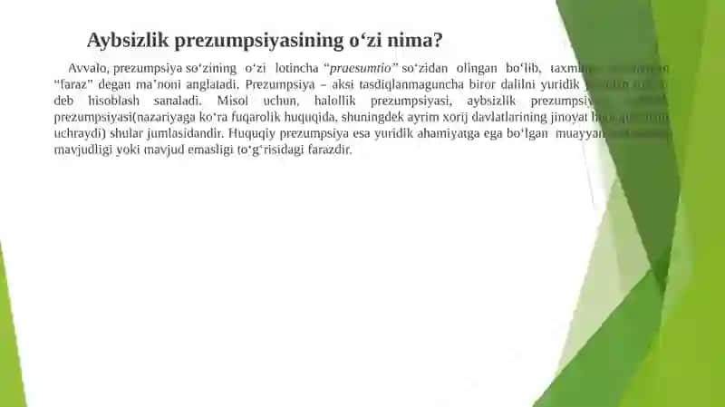 23-modda Aybsizlik prezumpsiyasi 4