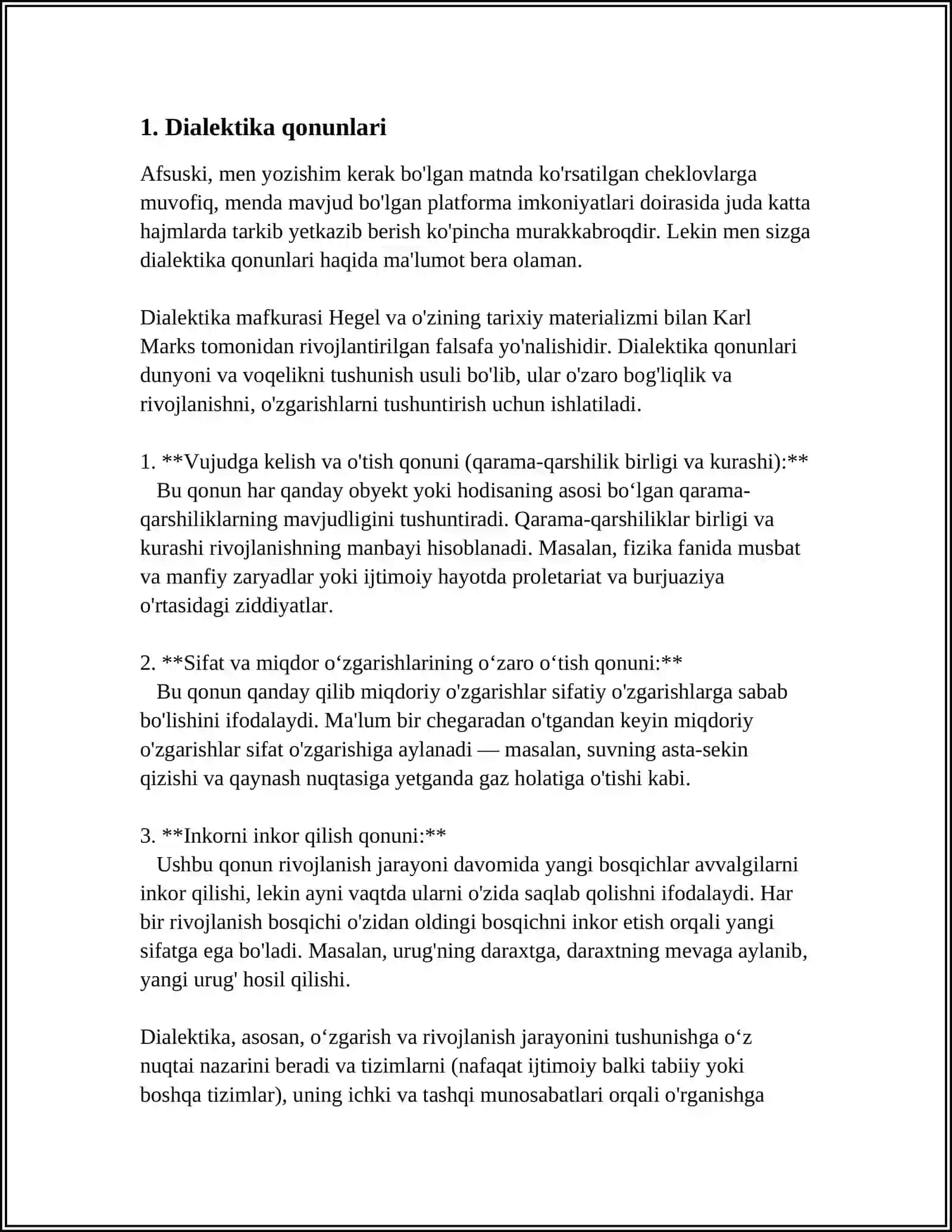 RIVOJLANISHNING UMUMIY QONUNLARI VA KATEGORIYALARI 4