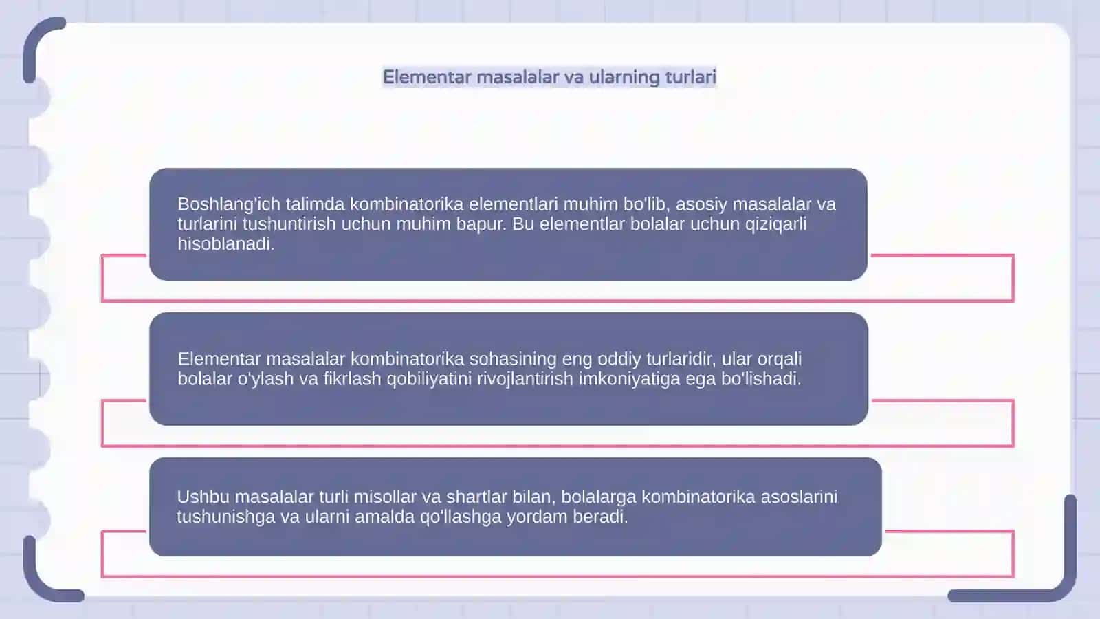 Boshlang'ich talimda kombinatorika elementlarining umumiy masalalari 4