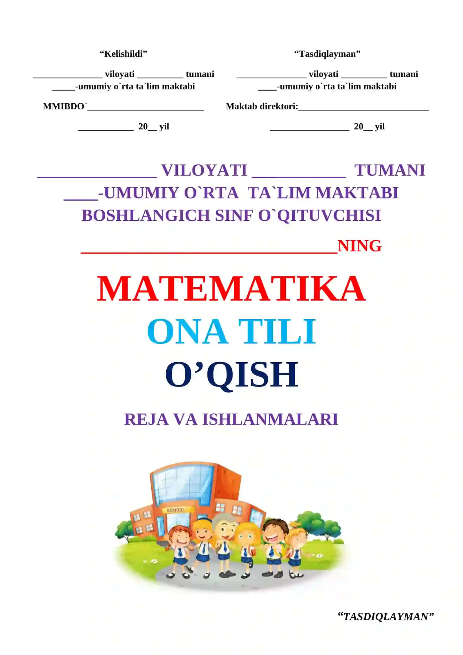 PAST UZLASHTIRUVCHI O'QUVCHILAR BILAN ISHLASH 4