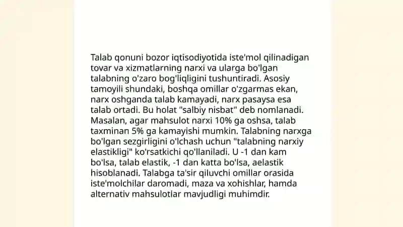 Talab va taklif tahlili asoslari 4