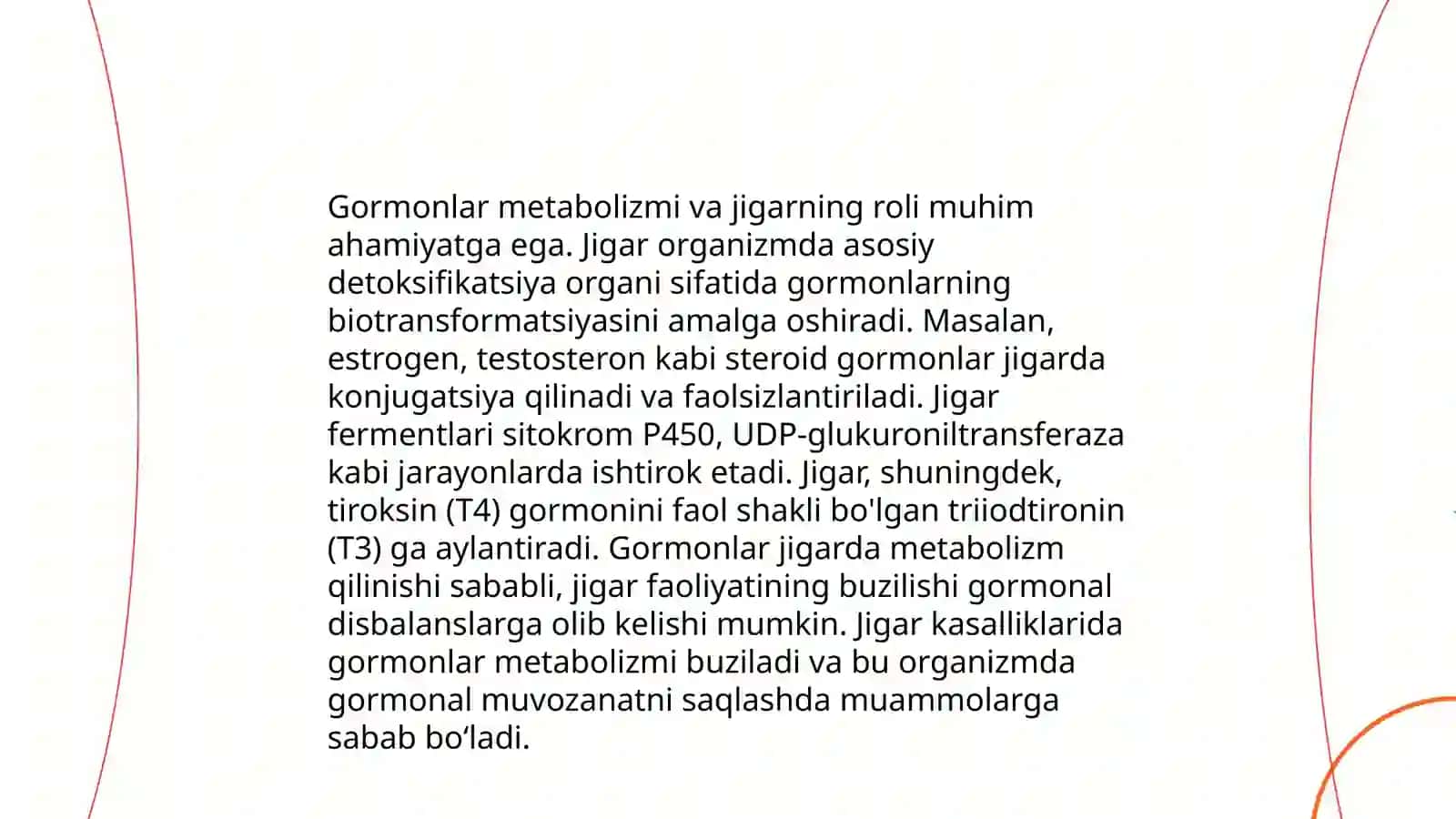 Jigarda gormonlarning zararsizlantirilishi, klinik ahamiyati 4