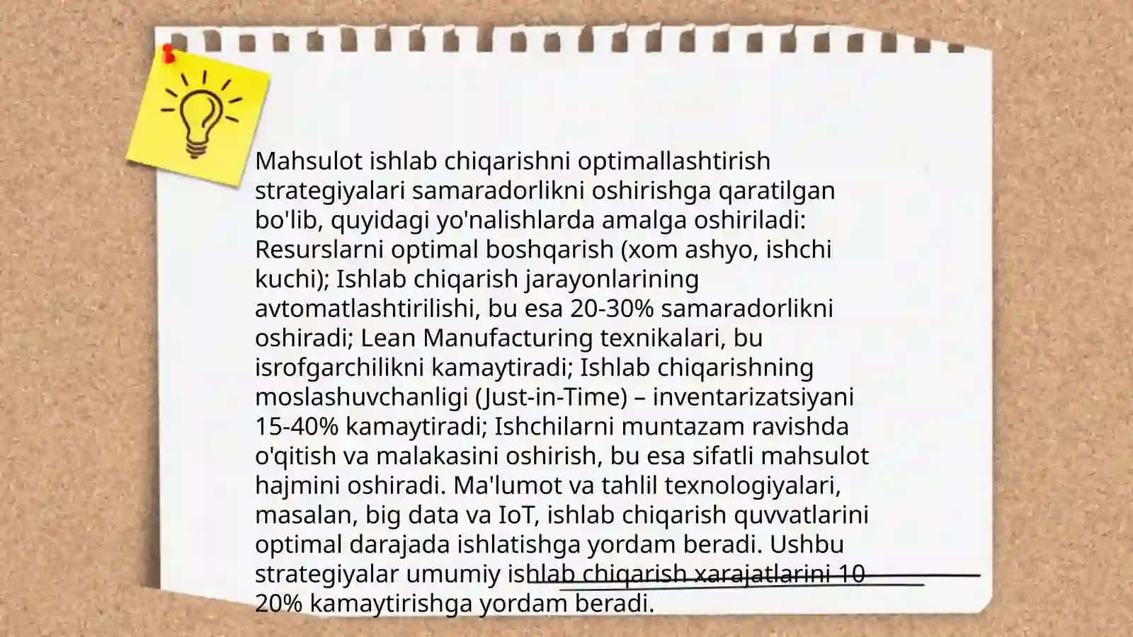 Islohotlarni davom ettirish va chuqurlashtirish sharoitida korxonada mahsulot ishlab chiqarish va sotish xajmini ta'minlash 4