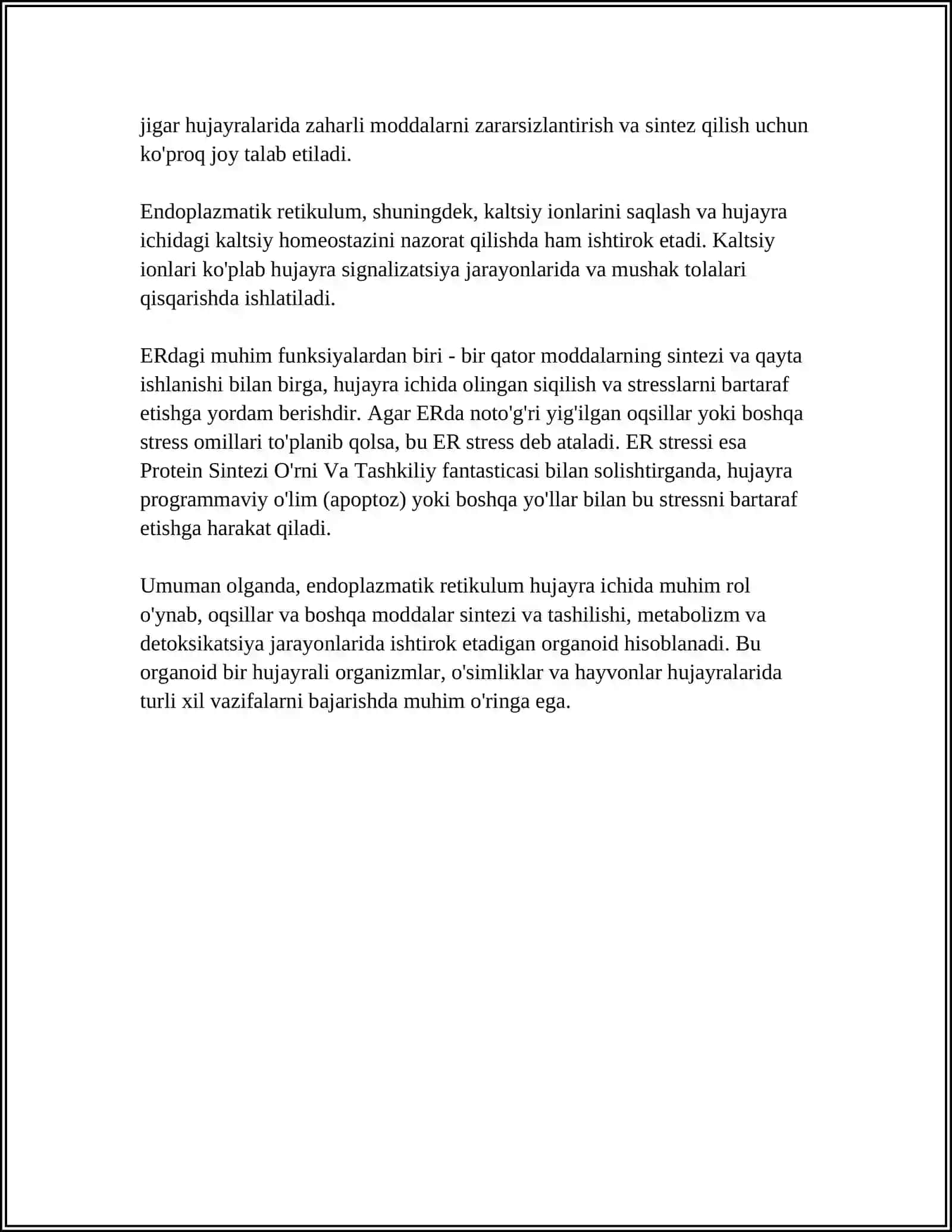 ENDPLAZMATIK RETIKULUMNING(EPR).RIBOSOMA. GOLJI APPARATI VA LIZOSOMALAR 4
