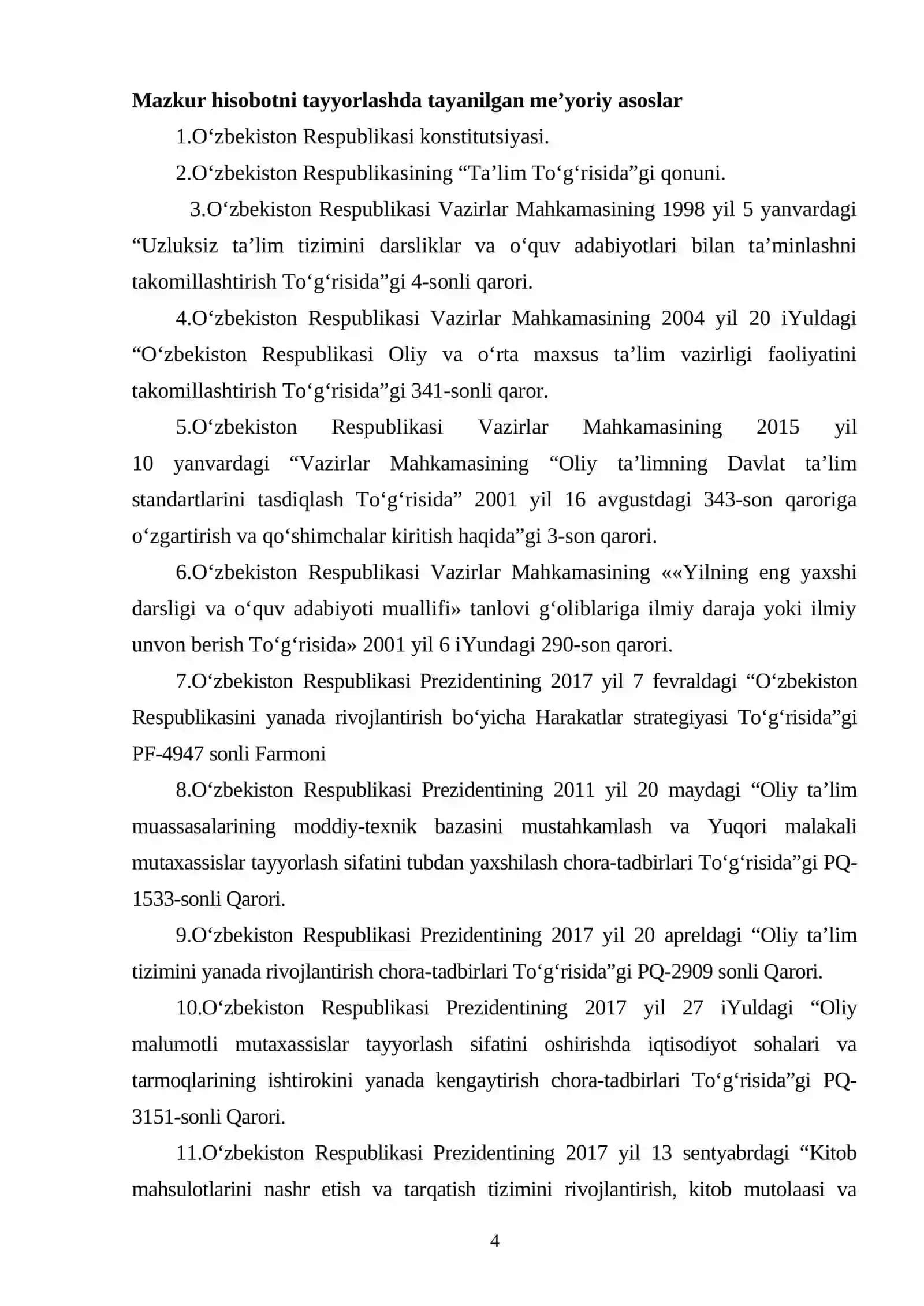 Pedagogika oliy ta`lim muassasalardagi boshlang‘ich ta`lim fanlarini o‘qitishning metodik sistemasini ishlab chiqish 4