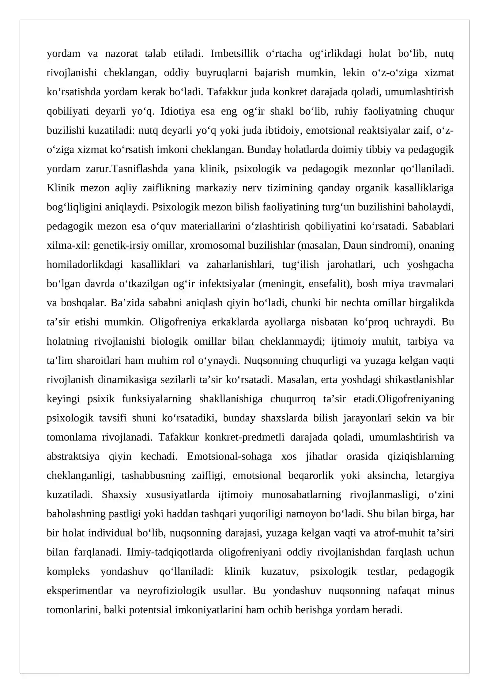 Oligofrenopsixologiya fanida olib borilayotgan ilmiy-tadqiqot ishlar obzori 4