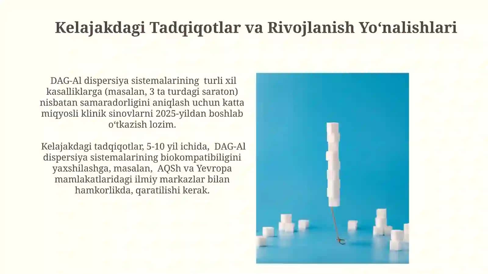 DAG'AL DISPERS SISTEMALARNING XOSSALARI VA ULARNI TIBBIYOT VA FARMOKOLAGIYADA ISHLATILISHI 4